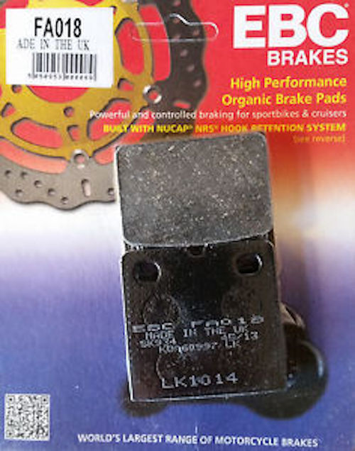 PASTIGLIE FRENO EBC FA018