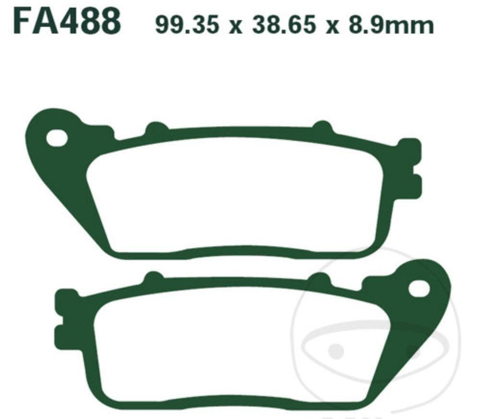 PASTIGLIE FRENO EBC FA488HH