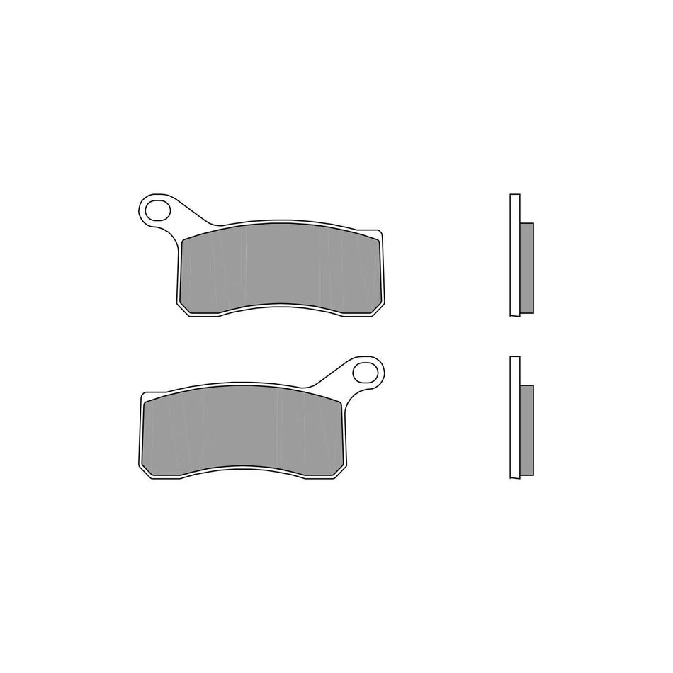 SET PASTIGLIE BREMBO OFF ROAD SINTER 07GR07SD