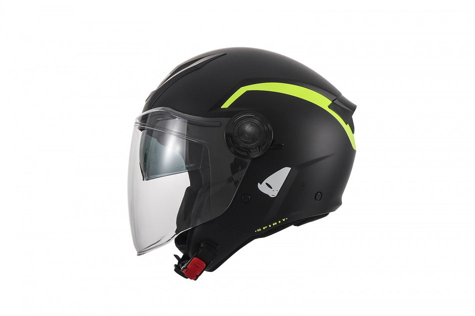 CASCO URBAN JET SPIRIT NERO E GIALLO FLUP