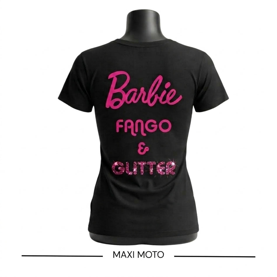 Maglia Biker Girl Barbie Fango e Glitter