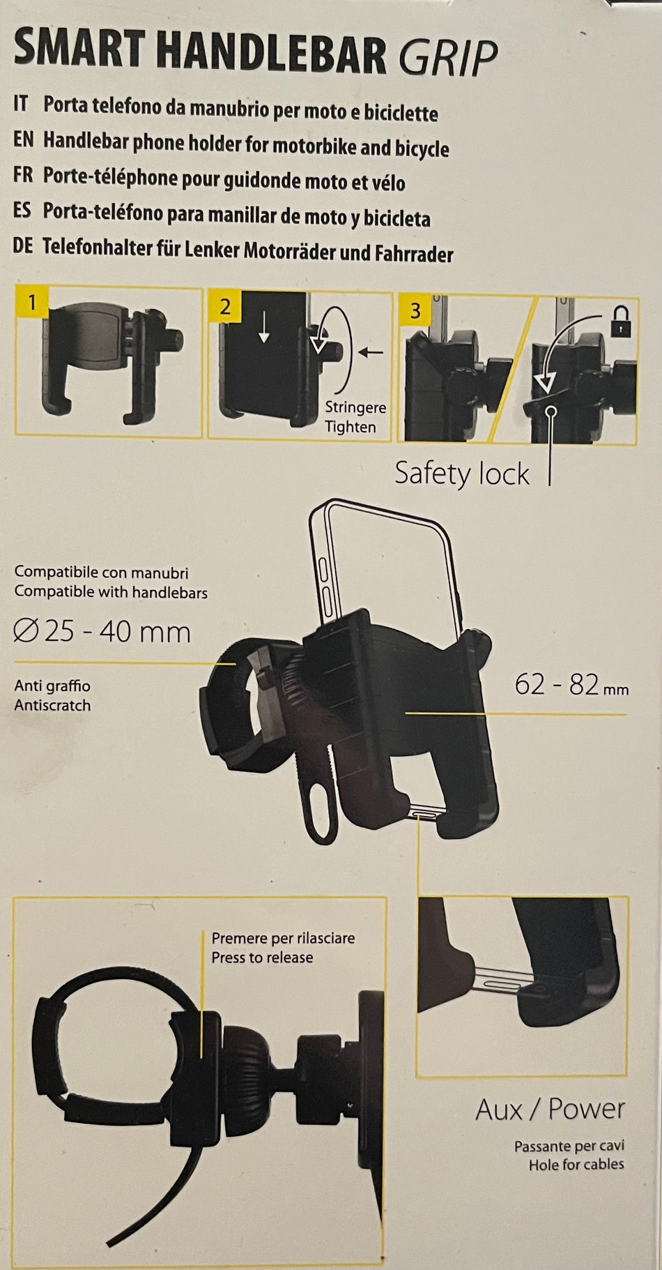 PORTA CELLULARE PER MANUBRIO LAMPA