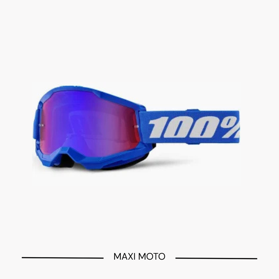 Maschera 100% Strata 2 Blue Mirror Red-Blue Lens