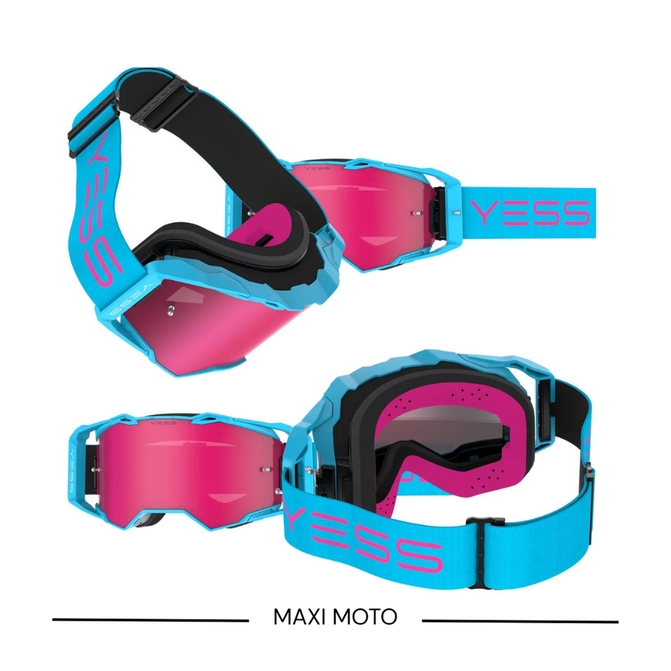 Maschera Yess Blue Candy Pink