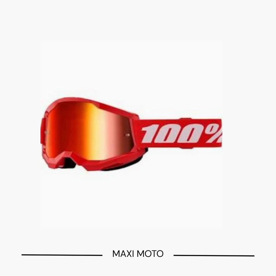 Maschera 100% Strata 2 Red Mirror Lens