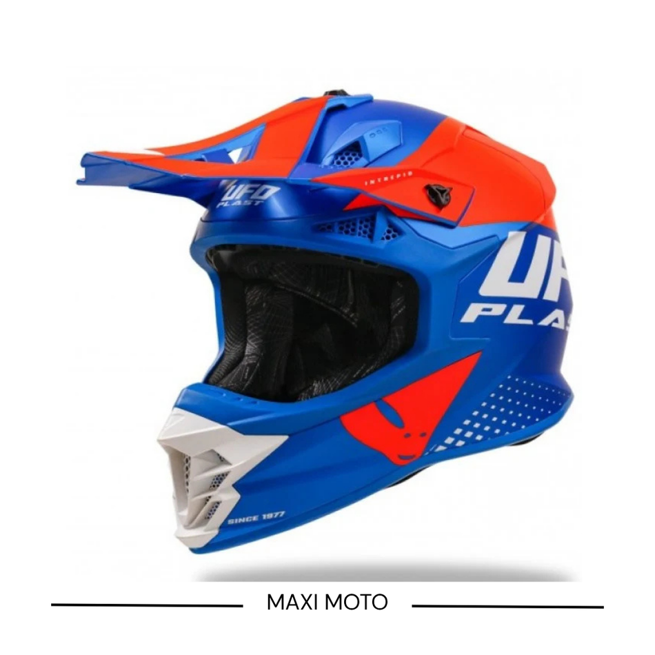 Casco Ufo Intrepid Blu Arancione