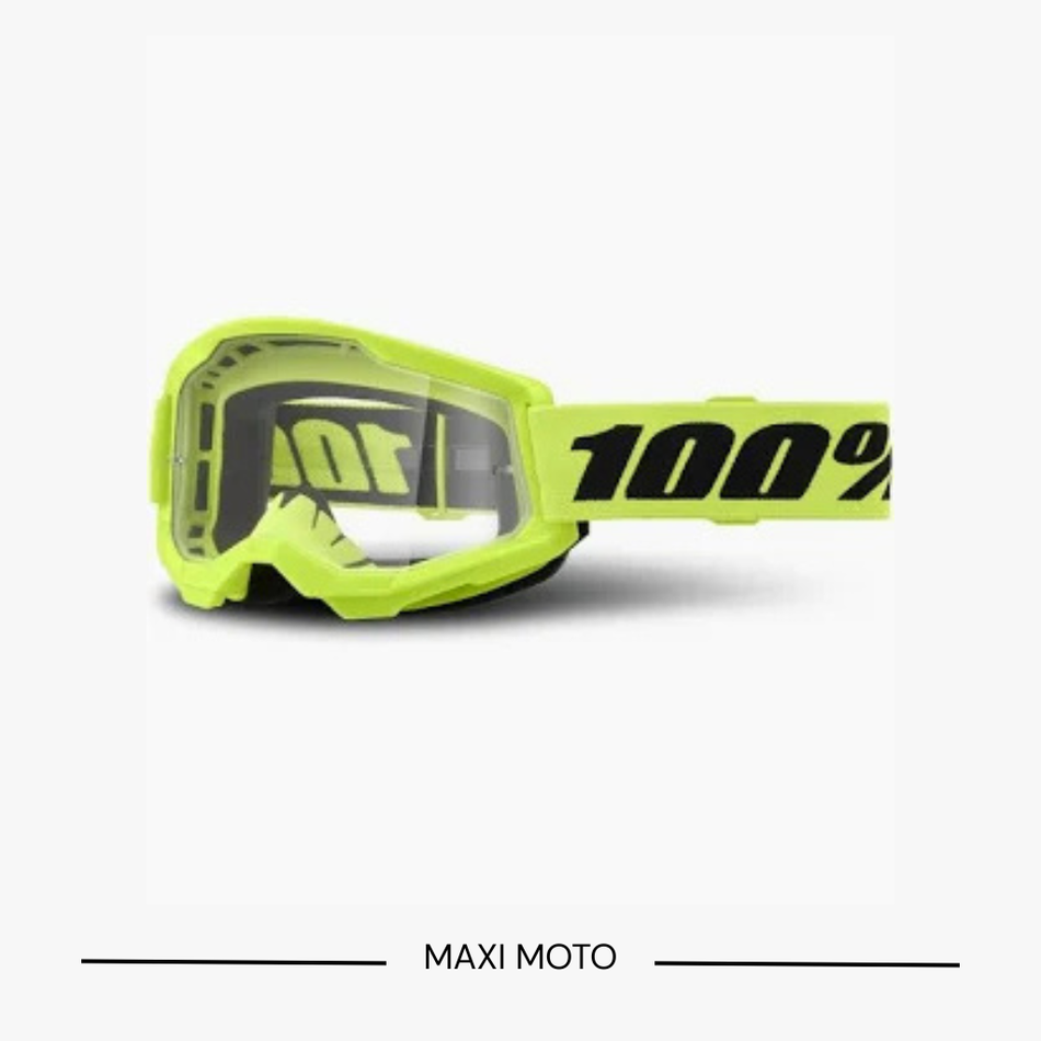 Maschera 100% Strata 2 Neon Yellow