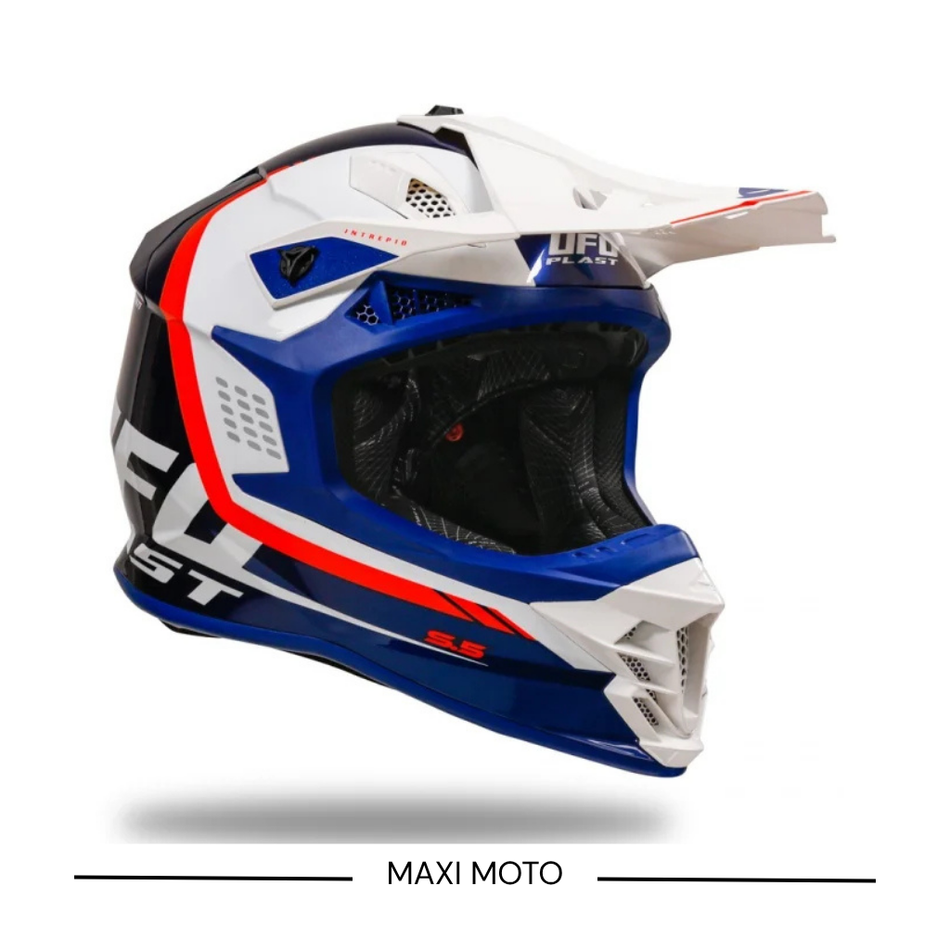 Casco Ufo Intrepid Blu Bianco