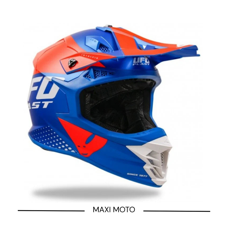 Casco Ufo Intrepid Blu Arancione