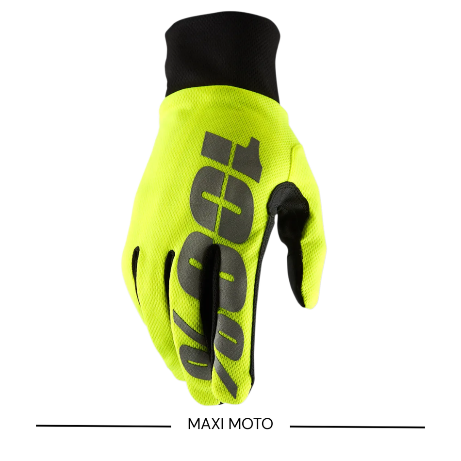 Guanti 100% Hydromatic Impermeabili Neon