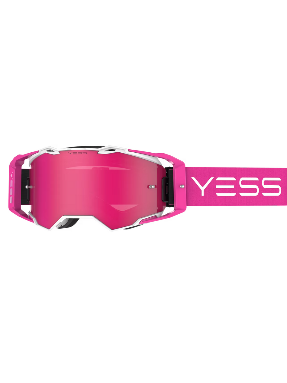 MASCHERA MOTO YESS BRAND ROSA E BIANCA THE PINKY