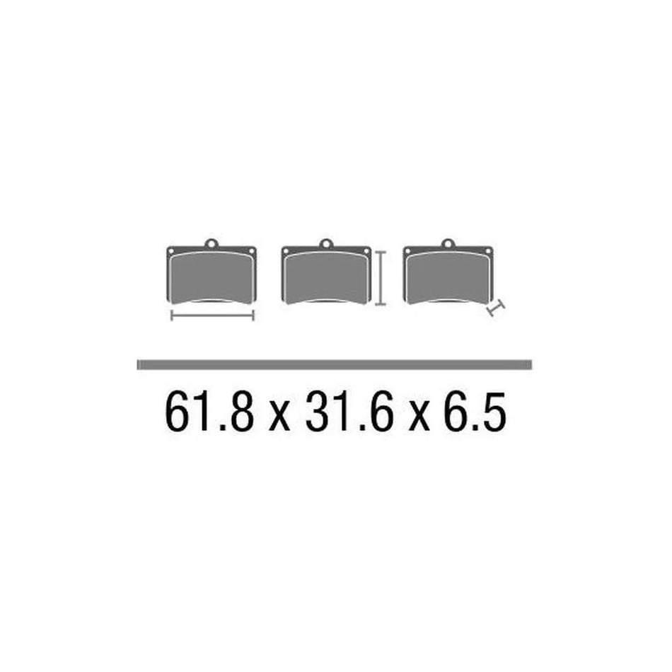 SET PASTIGLIE BREMBO OFF ROAD SINTER 07GR69SD