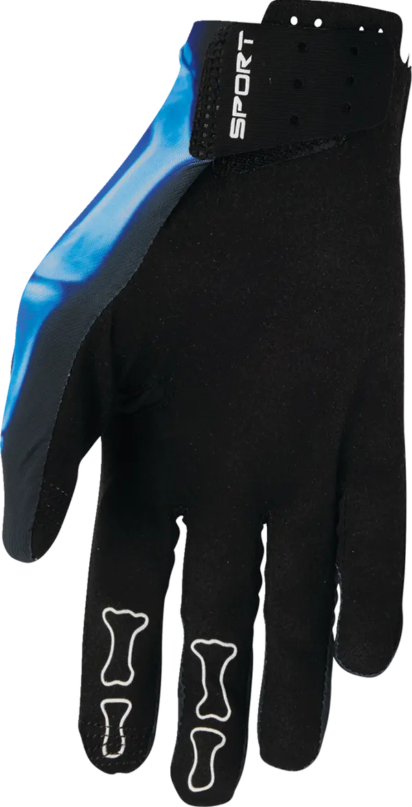 GUANTI THOR SPORTMODE X-RAY RX OSSA BLU E NERI