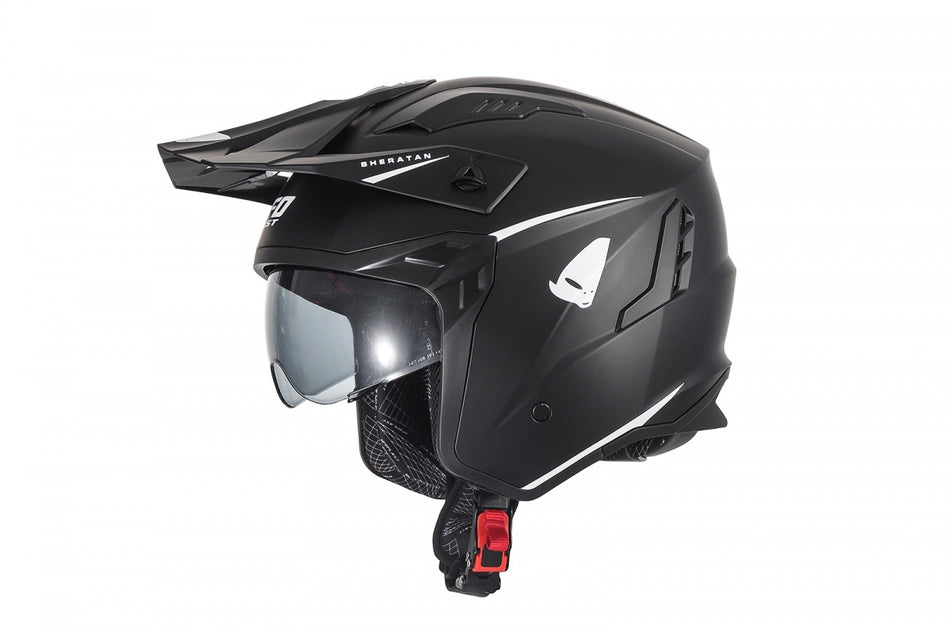 CASCO MOTO JET SHERATAN UFO NERO BIANCO