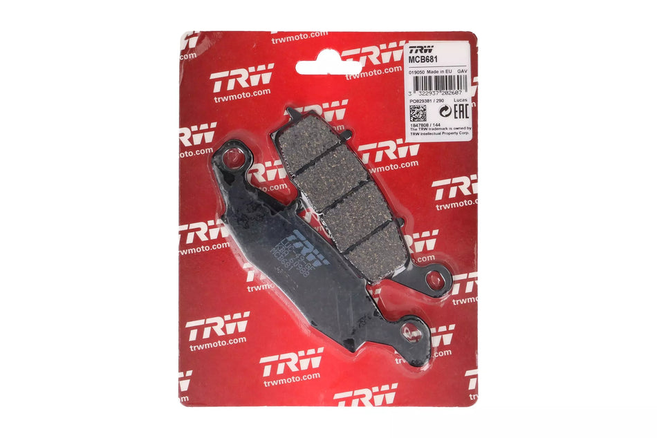 PASTIGLIE FRENO TRW MCB681