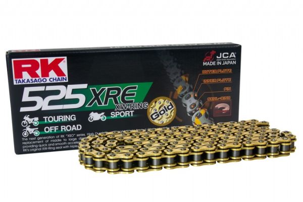 CATENA RK 525 XRE 120 MAGLIE ORO F08