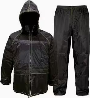 KIT ANTI PIOGGIA SET GIACCA E PANTALONE MOTO NERO
