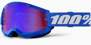 MASCHERA CROSS 100% STRATA 2 BLU SPECCHIATURA VIOLA