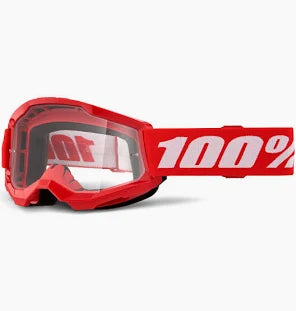 MASCHERA 100% ROSSA LENTE TRASPARENTE STRATA 2